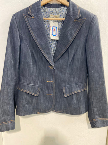 GIACCA BLAZER ARTIGLI TG44 JEANS BLU DONNA