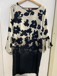 ABITO DONNA KKITANA TG48 ERO/BIANCO FANTASIA C/ROUGE