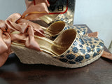 SABOT CON ZEPPA MIS.39 GLITTER DORATO C/SCATOLO