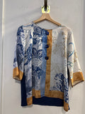 MAGLIA SOHA TGL BLU/PANNA/DORATO