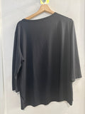 MAGLIA ELENA MIRO' TG52 BLU C/ROUGE E PERLINE