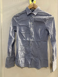CAMICIA SISLEY TGXS A RIGHINE AZZURRO C/ROUGE