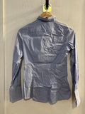 CAMICIA SISLEY TGXS A RIGHINE AZZURRO C/ROUGE