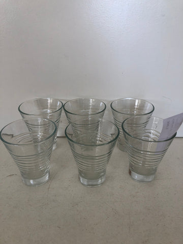 6 BICCHIERI IN VETRO