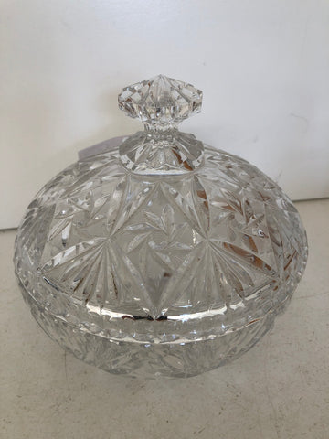 SCATOLA PORTA DOLCI IN CRISTALLO H10XDIAMETRO15 CM