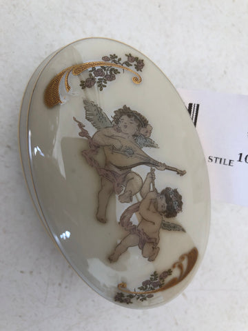 SCATOLA PORCELLANA STILE LIMOGES H3XL5XP4 CM