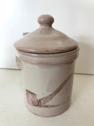 BARATTOLO IN CERAMICA TIPO CALTAGIRONE H10XDIAMETRO8 CM