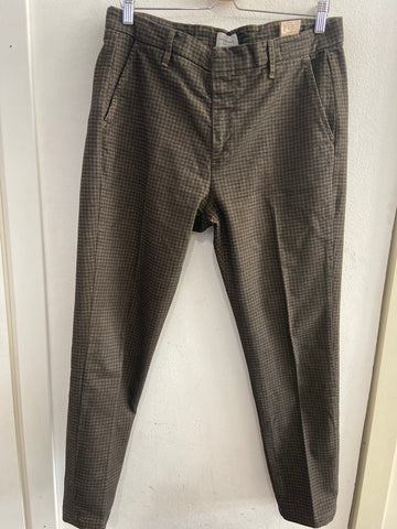 PANTALONE HAMAKI-HO TG48 SCOZZESE VERDE/NERO UOMO