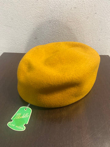 BASCO IN LANA GIALLO SENAPE