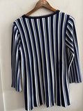 MAGLIA MARINA RINALDI TGL BIANCO/BLU A RIGHE