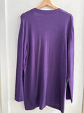 GIACCA CARDIGAN MADELEINE TG44/46 VIOLA