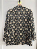GIACCA BLAZER LINK TG3XL BEIGE/OTTANIO FANTASIA