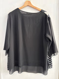 MAGLIA LINK TGL NERO/BIANCO A POIS