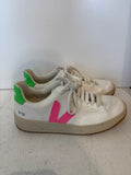 SNEAKERS VEJA V-12 MIS.38 BIANCO/FUCSIA/VERDE