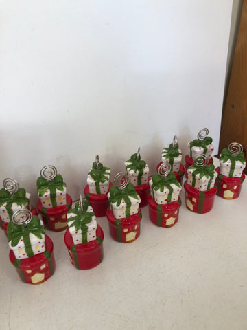 12 SEGNAPOSTO NATALIZI IN CERAMICA