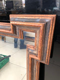 SPECCHIERA C/CORNICE IN LEGNO H87XL69 CM