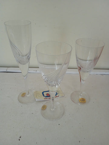 SERVIZIO BICCHIERI IN CRISTALLO ATLANTIC 35 PZ ( 12 FLUT 11 ACQUA 12 VINO )
