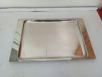 VASSOIO RETTANGOLARE IN ACCIAIO H2XL40XP27 CM
