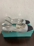 BALLERINE LA FLOR TG40 STRASS ARGENTO DONNA C/SCATOLA