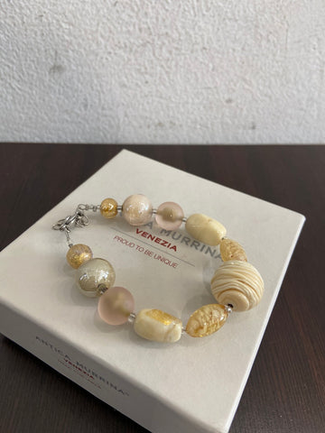 BRACCIALE ANTICA MURRINA OUETRE BEIGE/ROSATO