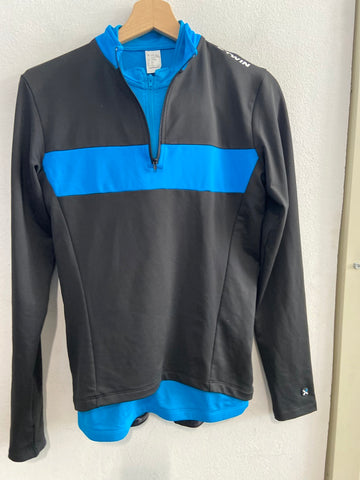 COMPLETO SPINNING TGS NERO/AZZURRO DECATHLON