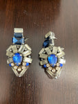 COLLANA+ORECCHINI CESARE PACIOTTI C/PIETRE BLU/TRASPARENTI