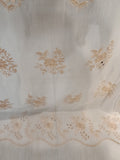 COPPIA TENDE L140X250CM BIANCO C/RICAMO ECRU'
