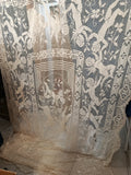 COPRILETTO SINGOLO L190X280CM FILET ECRU'