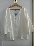 CAMICIA AND TG50 IN PURO LINO BIANCO