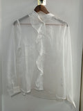 CAMICIA YAMAMAY TGL BIANCO VELATO(PARI AL NUOVO)