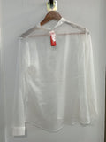 CAMICIA YAMAMAY TGL BIANCO VELATO(PARI AL NUOVO)