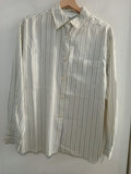 CAMICIA MAXMARA TG.40 IN SETA PANNA A RIGHE