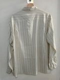 CAMICIA MAXMARA TG.40 IN SETA PANNA A RIGHE