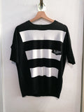 MAGLIA HANNY DEEP TGM NERO/BIANCO C/TASCHINO PIZZO