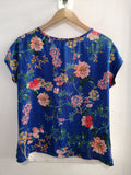 MAGLIA PROMOD TGM BLU ROYAL A FIORI