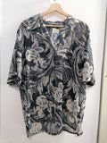 CAMICIA ALBA FORNARI TG48 BLU/PANNA FANTASIA