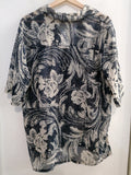CAMICIA ALBA FORNARI TG48 BLU/PANNA FANTASIA