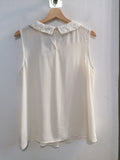 CANOTTA FOREVER21 TGM BIANCO C/COLLETTO STRASS