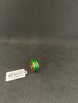 ANELLO DORATO VERDE SMALTATO(PARI AL NUOVO)