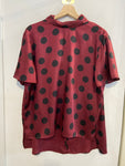 MAGLIA ZARA TGXL BORDEAUX A POIS NERI DONNA