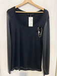MAGLIA LAMODEESTAVOUS TGM NERO C/APPLICAZIONI