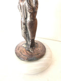 BASE PER LAMPADA DA TAVOLO IN LAM ARG BRUMEL H 39 CM ( DA ELETTRIFICARE )