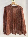 MAGLIA CLASS TGL MARRONE FANTASIA FOGLIOLINE