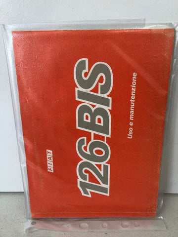 LIBRETTO USO E MANUTENZIONE 126 BIS
