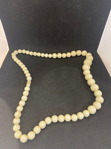 COLLANA PERLINE PANNA STRIATA LUNGA