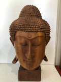 BUSTO DI BUDDHA IN LEGNO H40XL20XP20 CM