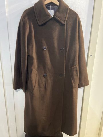 CAPPOTTO MASKA TG44 DONNA IN CASHMERE MARRONE