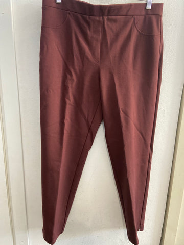 PANTALONE C. FERRONI BORDEAUX TG50 DONNA