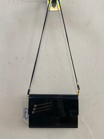 POCHETTE VINTAGE NERA C/TRACOLLA