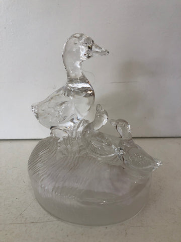 FAMIGLIA PAPERE IN VETRO H15XL10XP8 CM